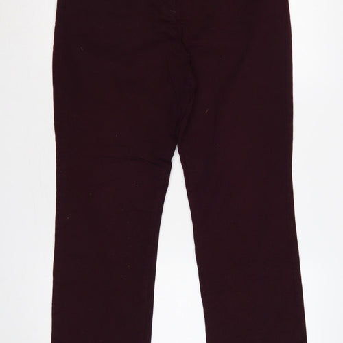 Isle Women’s Purple Size 12 Bootcut Stretch Jeans Embroidered