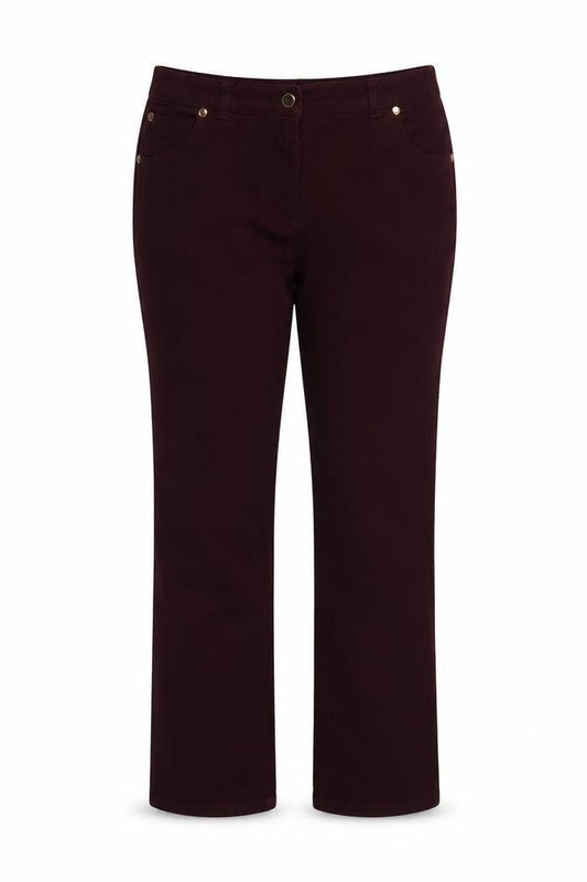 Isle Women’s Purple Size 12 Bootcut Stretch Jeans Embroidered