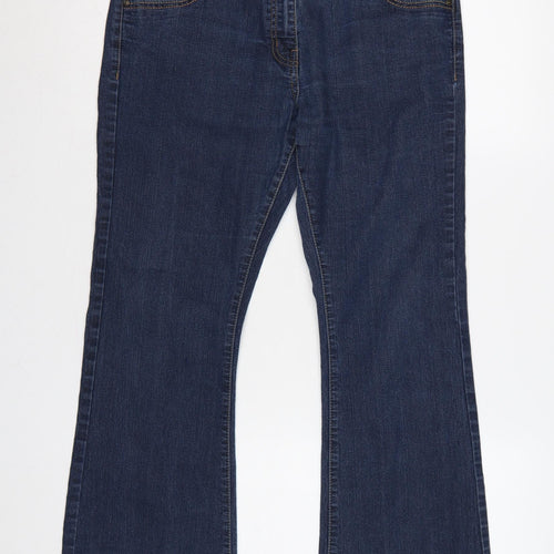 George Women’s Blue UK 14 Short Bootcut Stretch Denim Jeans