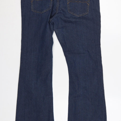 George Women’s Blue UK 14 Short Bootcut Stretch Denim Jeans