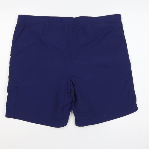 adidas Men’s Blue M Swim Shorts 3 Stripe Drawstring Lined