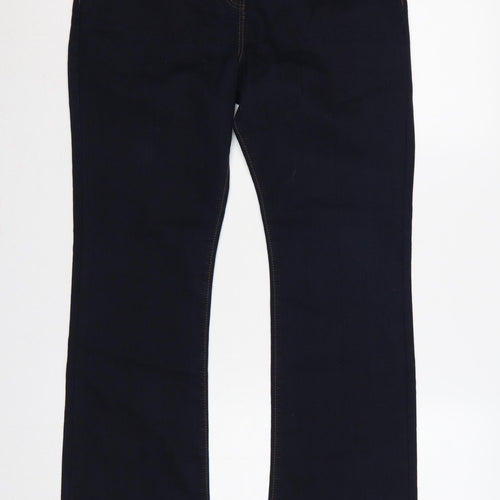 George Women’s Dark Blue UK 14 Regular Bootcut Stretch Jeans