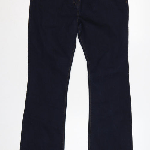 George Women’s Blue UK 14 Bootcut Stretch Dark Wash Jeans