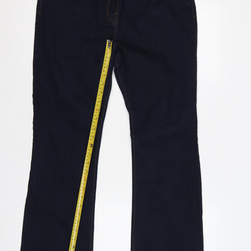 George Women’s Blue UK 14 Bootcut Stretch Dark Wash Jeans