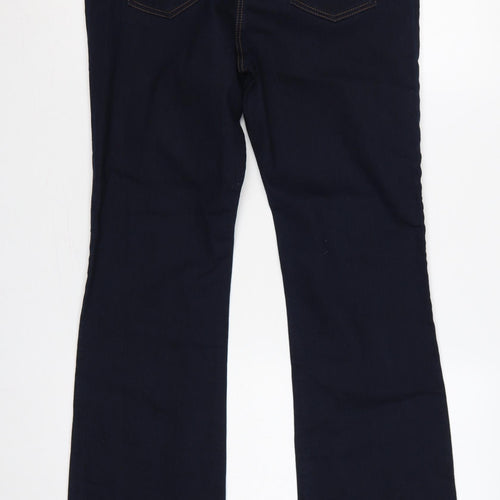 George Women’s Blue UK 14 Bootcut Stretch Dark Wash Jeans