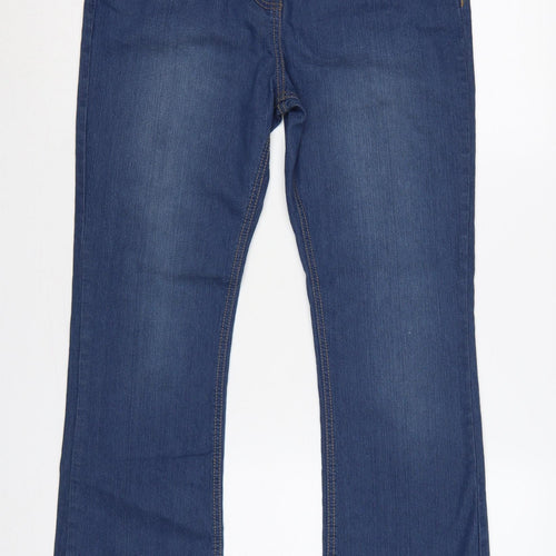 George Women’s Blue Bootcut Stretch Jeans UK 12 Short Length