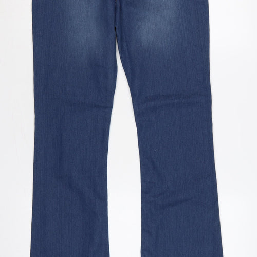 George Women’s Blue Bootcut Stretch Jeans UK 12 Short Length