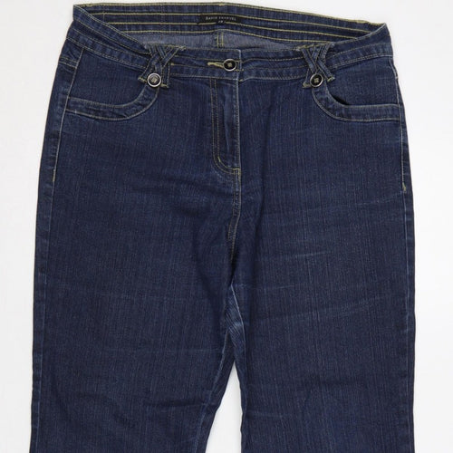 David Emanuel Women’s Blue Size 14 Dark Wash Bootcut Jeans