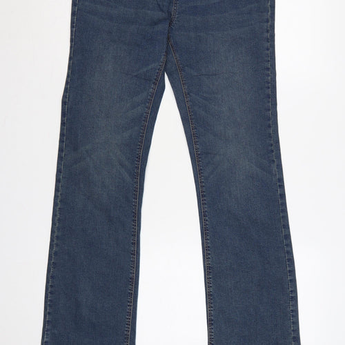 George Women’s Blue UK 12 Bootcut Mid Rise Stretch Jeans