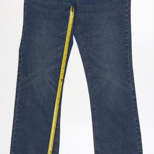George Women’s Blue UK 12 Bootcut Mid Rise Stretch Jeans