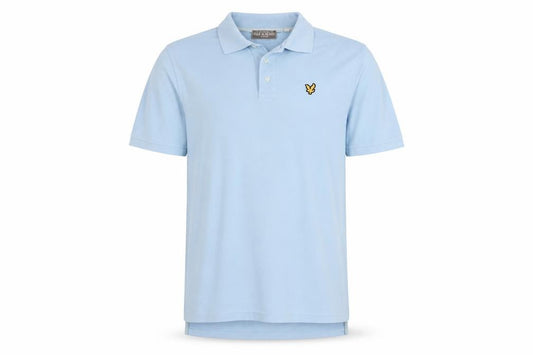 Lyle & Scott Men’s Blue L Vintage Logo Short Sleeve Pique Polo