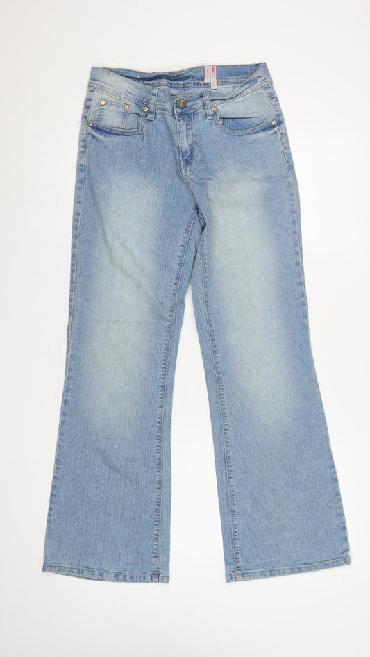 Yessica Women’s Blue Bootcut Jeans UK 10 EU 38 30in Leg Stretch