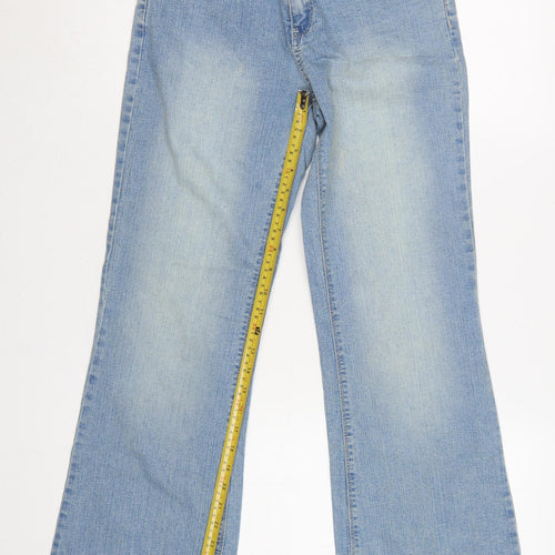 Yessica Women’s Blue Bootcut Jeans UK 10 EU 38 30in Leg Stretch