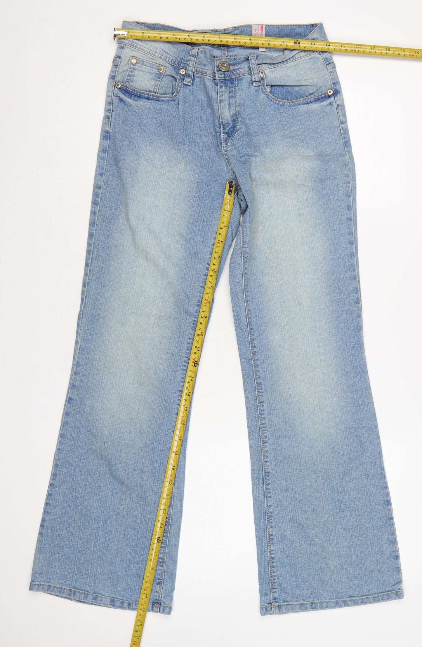 Yessica Women’s Blue Bootcut Jeans UK 10 EU 38 30in Leg Stretch