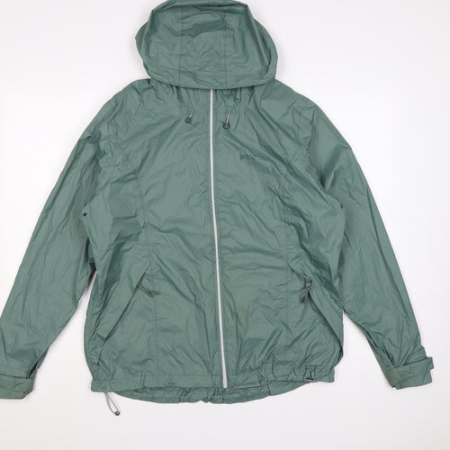 Mountain Warehouse Women’s Green UK 14 Waterproof Packaway Rain Jacket