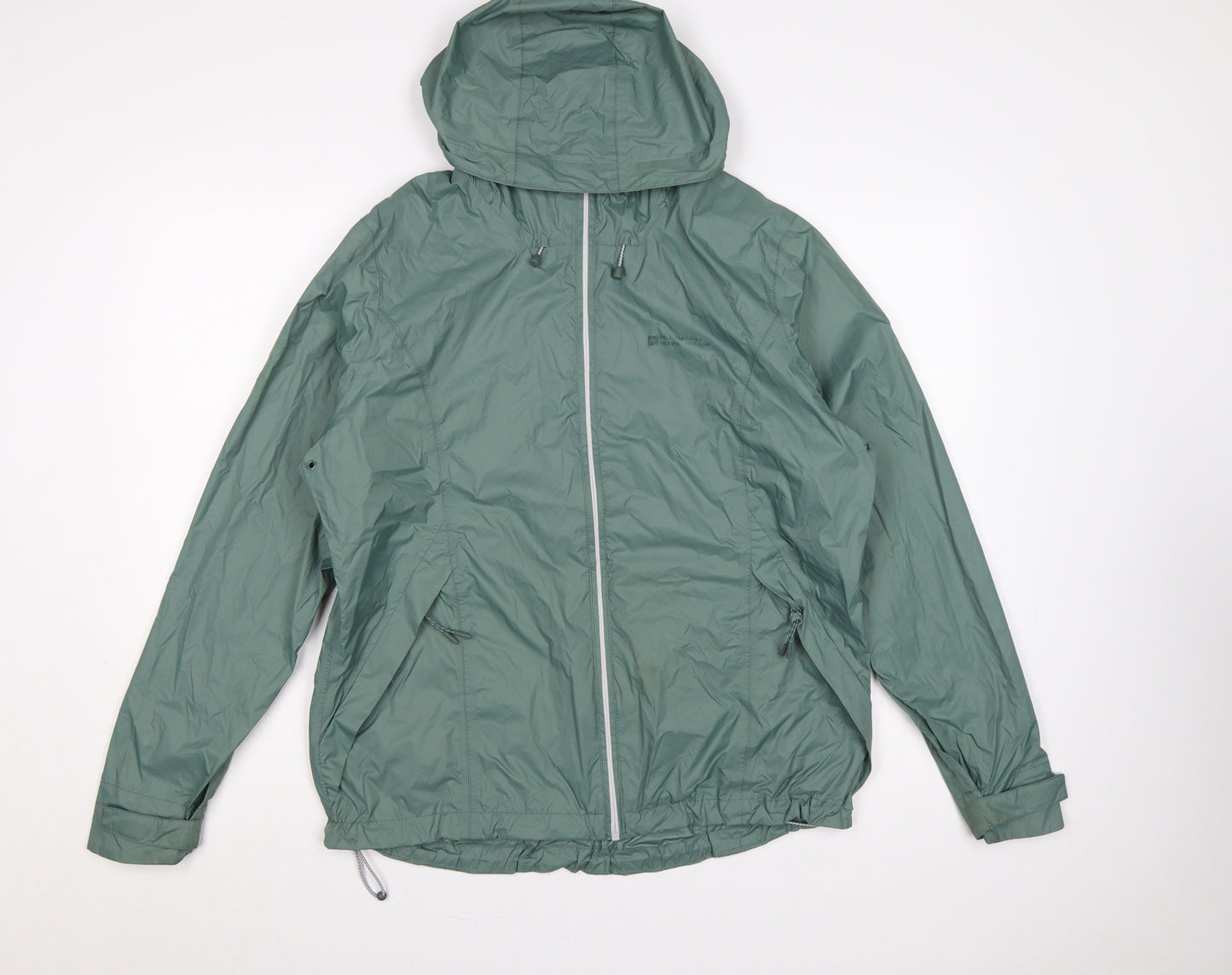 Mountain Warehouse Women’s Green UK 14 Waterproof Packaway Rain Jacket