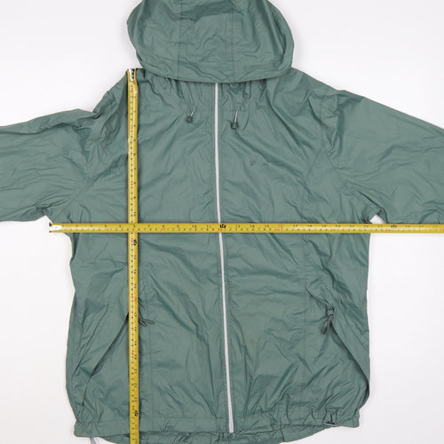 Mountain Warehouse Women’s Green UK 14 Waterproof Packaway Rain Jacket
