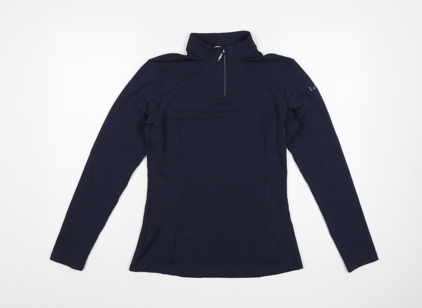 LeMieux Women’s Blue UK 8 Slim 1/2 Zip Long Sleeve Sports Top
