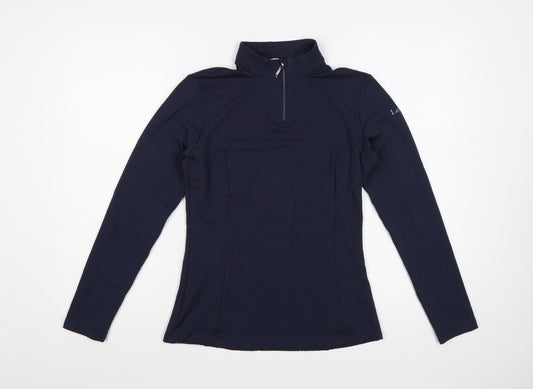 LeMieux Women’s Blue UK 8 Slim 1/2 Zip Long Sleeve Sports Top