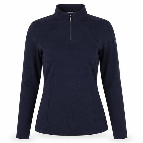 LeMieux Women’s Blue UK 8 Slim 1/2 Zip Long Sleeve Sports Top