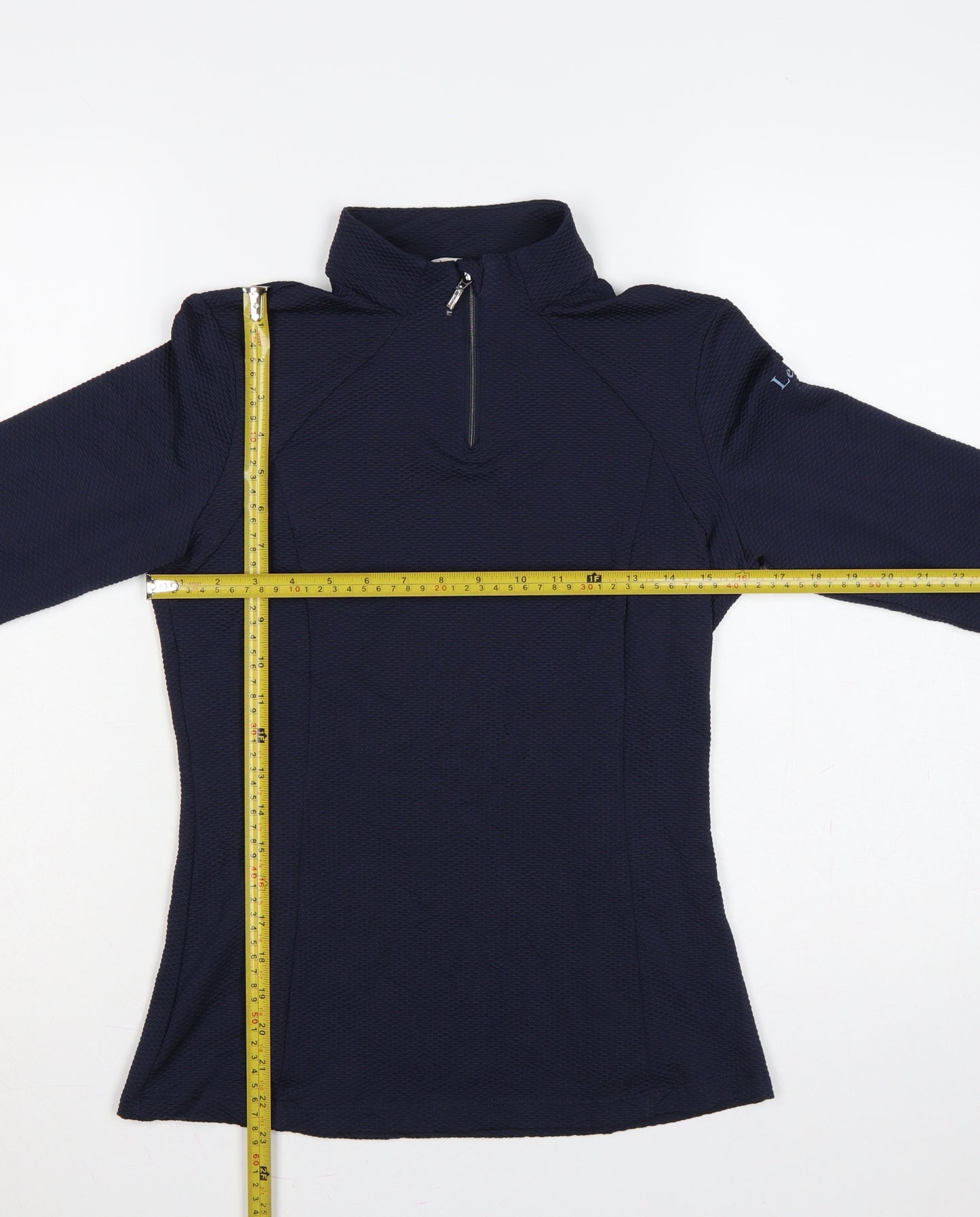 LeMieux Women’s Blue UK 8 Slim 1/2 Zip Long Sleeve Sports Top
