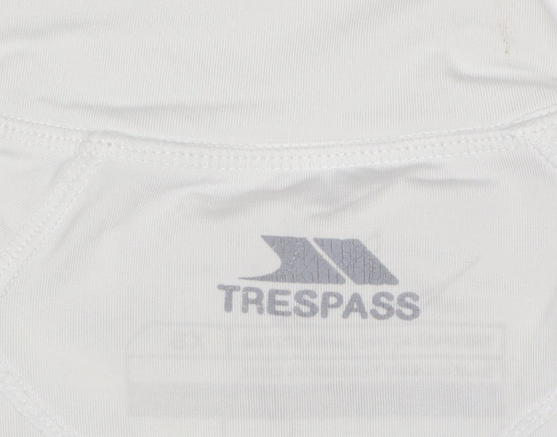 Trespass Women’s White XS Colourblock 1/4 Zip Activewear Pullover Top
