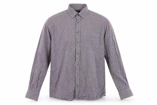 Front view of Marks & Spencer Men's Multicolour Check Shirt 16 Slim Fit