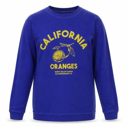 Next Women Blue UK 6 California Oranges Graphic Print Crew Sweatshirt