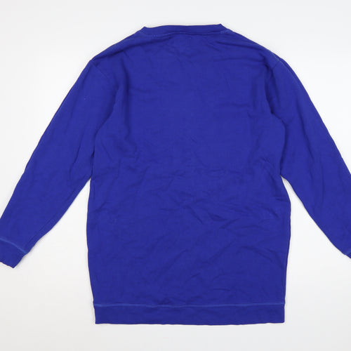 Next Women Blue UK 6 California Oranges Graphic Print Crew Sweatshirt