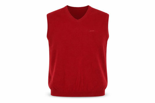Slazenger Golf Men’s Red XL V-Neck Knit Sleeveless Jumper Vest