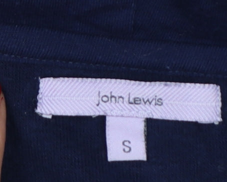 John Lewis Women’s Blue S Hooded Zip Knee Length Shift Dress
