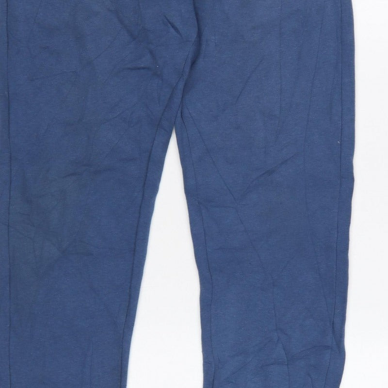 McKenzie Men’s Blue M Logo Cuffed Drawstring Jogger Sweatpants