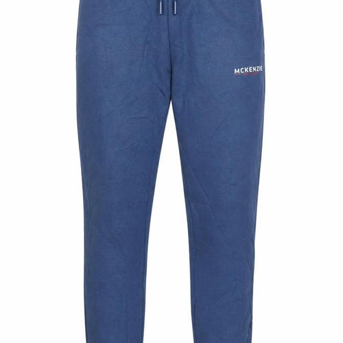 McKenzie Men’s Blue M Logo Cuffed Drawstring Jogger Sweatpants