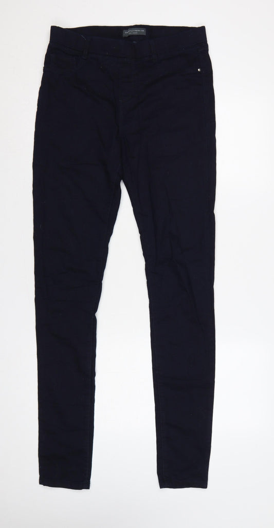 Dorothy Perkins Women Black Size 12 Stretch Denim Jeggings Pockets