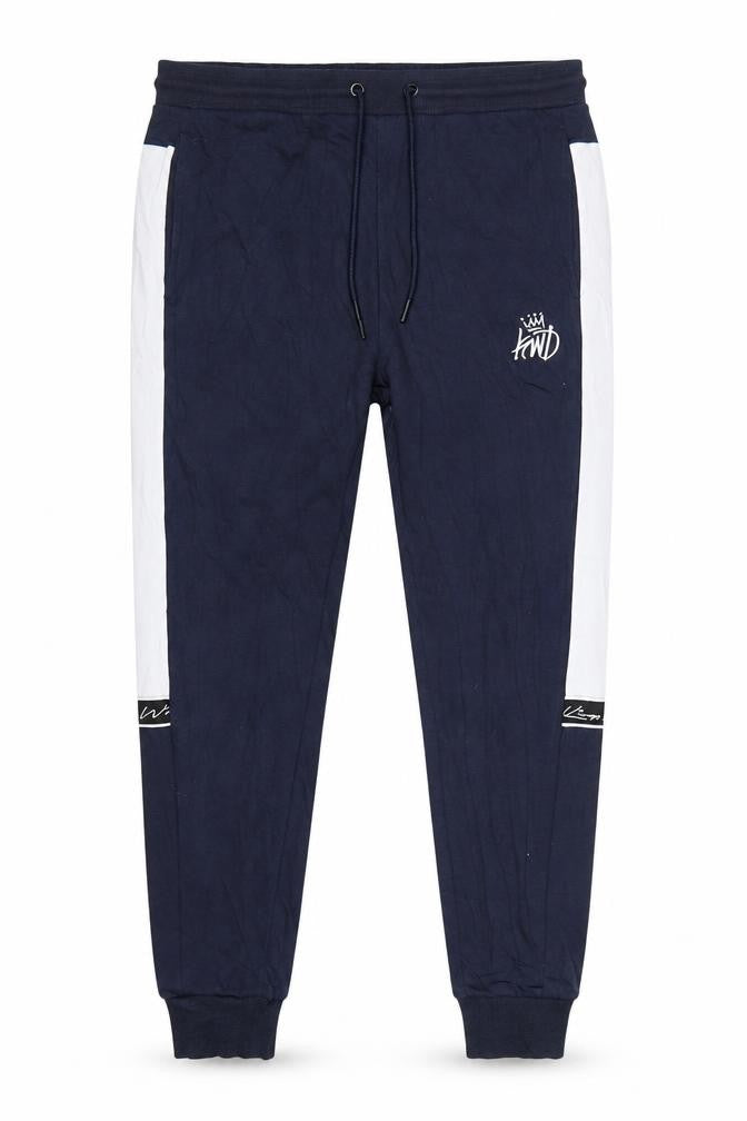 Front view of Kings Will Dream Men's Blue M Jogger Sweatpants Logo Drawstring