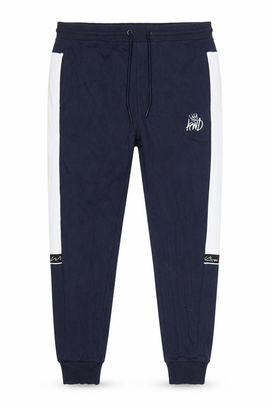 Front view of Kings Will Dream Men's Blue M Jogger Sweatpants Logo Drawstring