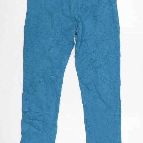 FatFace Girls Blue Size 13 Jogger Sweatpants Drawstring Cotton Blend