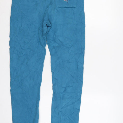 FatFace Girls Blue Size 13 Jogger Sweatpants Drawstring Cotton Blend