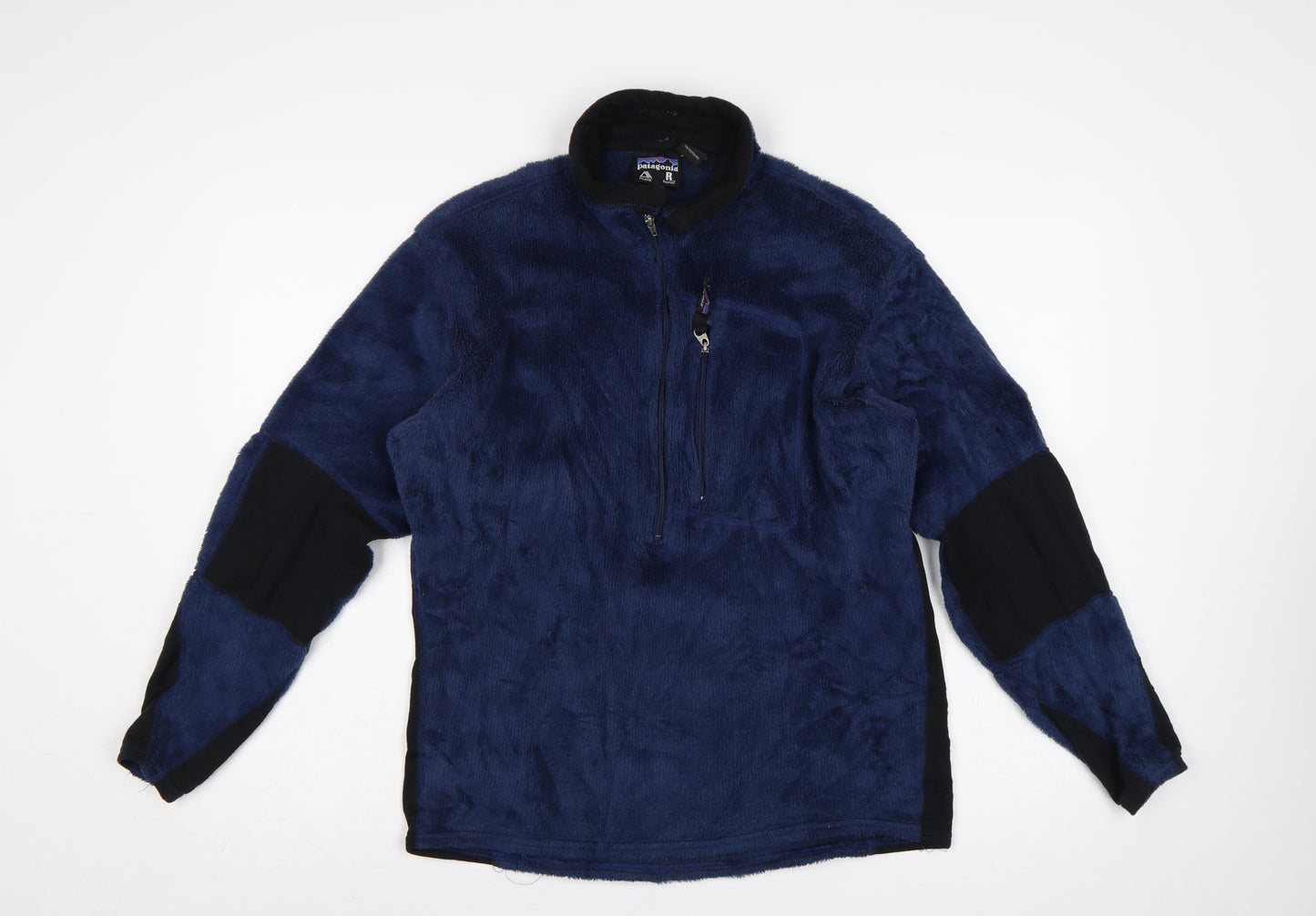Patagonia Men’s Blue M Polartec 1/4 Zip Fleece Pullover Outdoor