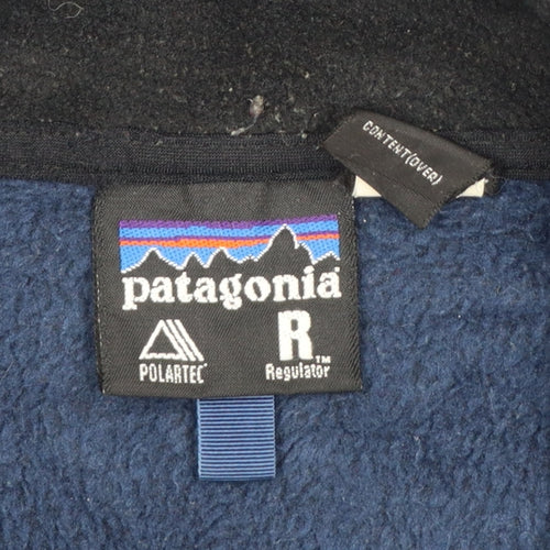 Patagonia Men’s Blue M Polartec 1/4 Zip Fleece Pullover Outdoor