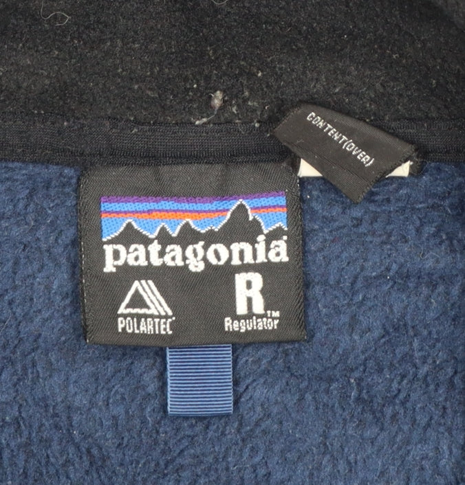 Patagonia Men’s Blue M Polartec 1/4 Zip Fleece Pullover Outdoor