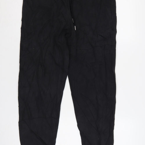 Timberland Men Black M Jogger Sweatpants Logo Drawstring Cuffed