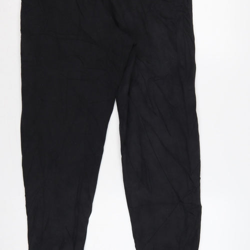 Timberland Men Black M Jogger Sweatpants Logo Drawstring Cuffed