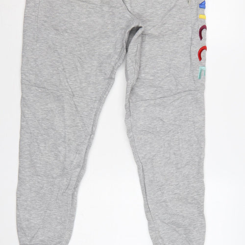 Nicce Men’s Grey Logo Fleece Jogger Sweatpants Size M