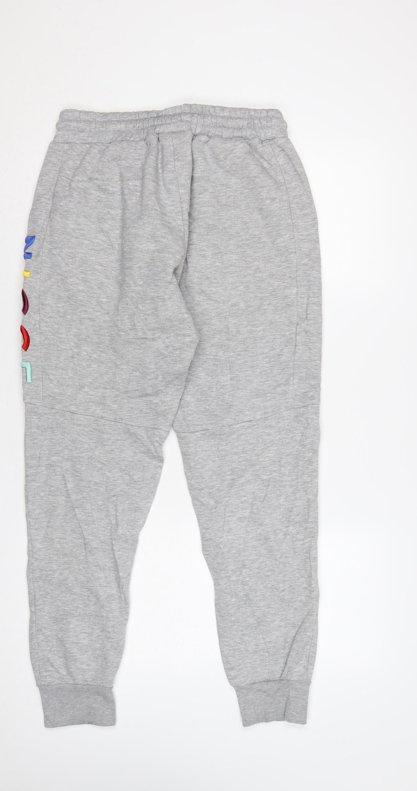 Nicce Men’s Grey Logo Fleece Jogger Sweatpants Size M