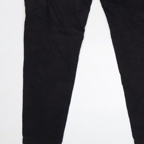 Pull&Bear Men’s Black M Cargo Jogger Trousers Drawstring