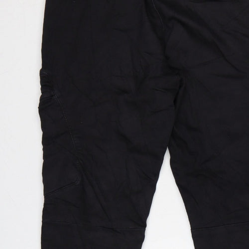 Pull&Bear Men’s Black M Cargo Jogger Trousers Drawstring