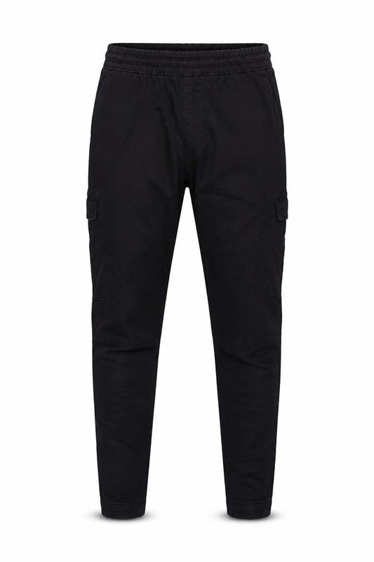 Pull&Bear Men’s Black M Cargo Jogger Trousers Drawstring