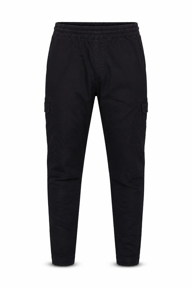 Pull&Bear Men’s Black M Cargo Jogger Trousers Drawstring