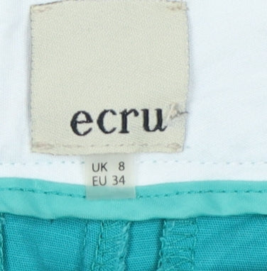 Ecru Women’s Blue UK 8 Slim Tapered Cotton Trousers